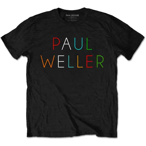Paul Weller – Tričko Multicolour Logo (Čierna), Unisex, Čierna