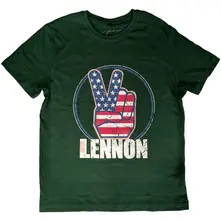 Peace Fingers US Flag