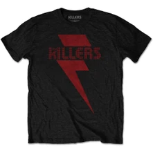 The Killers, Tričko Red Bolt, Unisex, Čierna