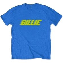 Billie Eilish, Tričko Racer Logo, Unisex, Modrá