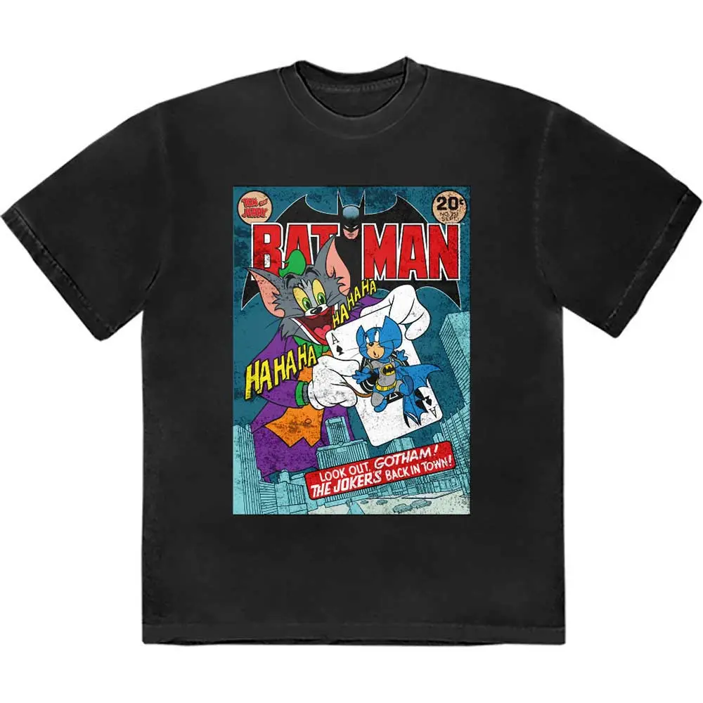 Tom & Jerry – Batman Comic (Negru) (Tricou)