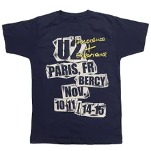 U2, Tričko I+E Paris Event 2015, Unisex, Modrá
