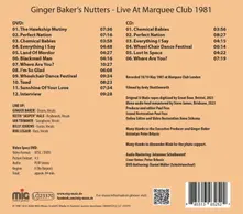 Ginger Baker's Nutters – LIVE AT MARQUEE CLUB 1985 (CD)