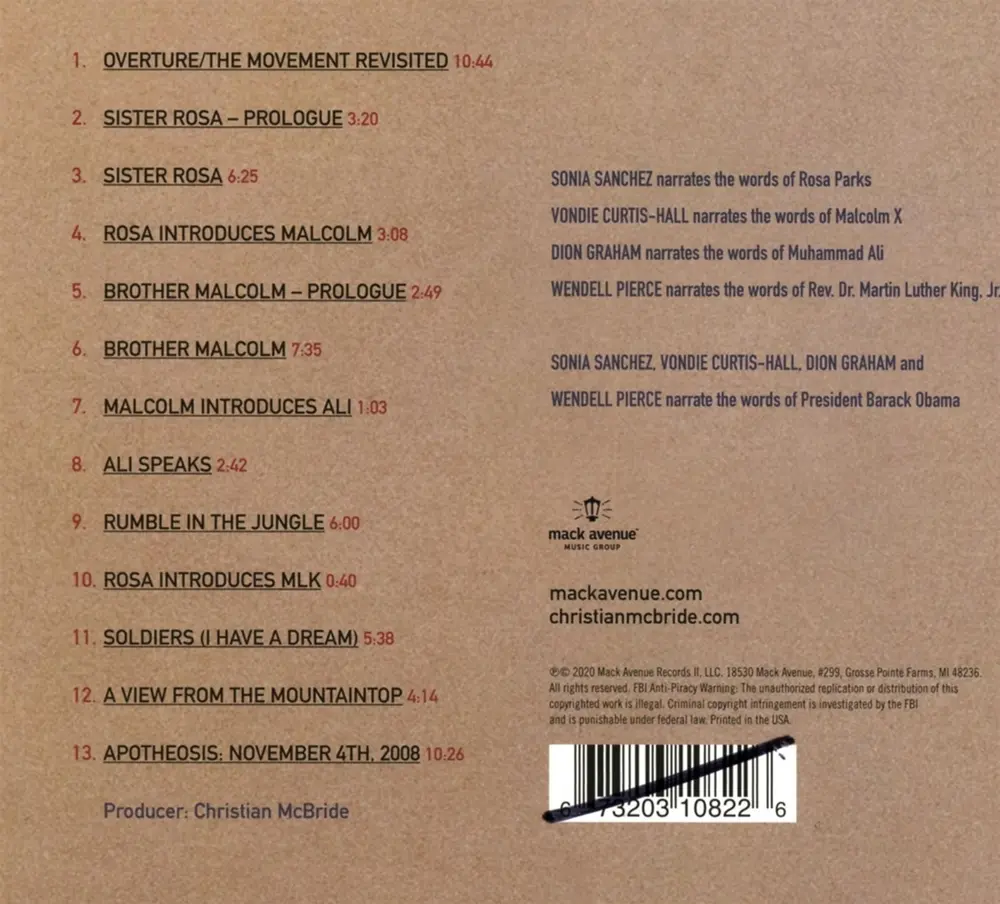 Christian McBride – MOVEMENT REVISITED: A MUSICAL PORTRAIT OF FOUR ICONS (CD)