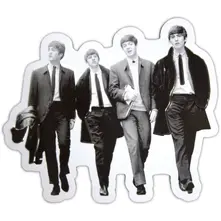 Fridge Magnet: Walking In London Embossed thumbnail