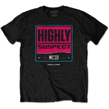 Highly Suspect, Tričko Press Start, Unisex, Čierna