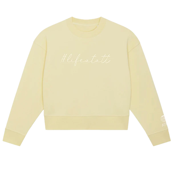 Cropped crewneck #Lifeatatt