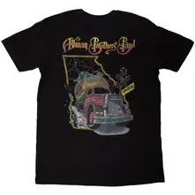 Unisex T-Shirt: Road Goes On (Black) (Back Print) thumbnail