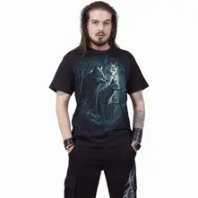Unisex T-Shirt: Forest Guardians (Black) (Back Print) thumbnail
