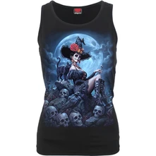 Tielko Ladies Vest T-Shirt: Night Of The Dead (Black)