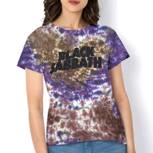Black Sabbath, Tričko Wavy Logo, Unisex, Fialová