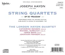 The London Haydn Quartet – HAYDN: STRING QUARTETS, OP. 50 "PRUSSIAN QUARTETS" (CD)