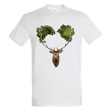 Tricouri – Jeleň a strom - kráľ lesa - farebné (Tricou)