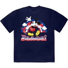 Mickey Mouse – Peace (Albastră) (Tricou)