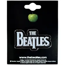 The Beatles – Drop T Logo (Biela) (Odznak)