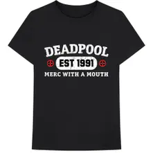Deadpool Merc With A Mouth (Nero) (Maglietta)