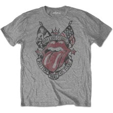 The Rolling Stones, Tričko Tattoo You US Tour, Unisex, Šedá