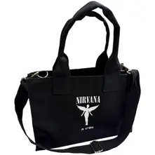 Cotton Tote Bag: In Utero (Black) (Back Print) thumbnail