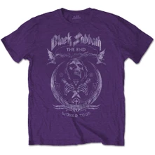Black Sabbath, Tričko The End Mushroom Cloud, Unisex, Fialová