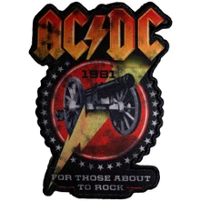 AC/DC, Nažehlovačka For Those About To Rock 1981 Cut-Out