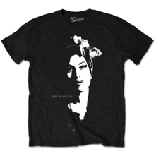 Amy Winehouse, Tričko Scarf Portrait, Unisex, Čierna