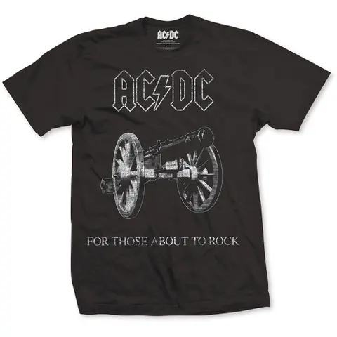 AC/DC – Tričko About to Rock (Čierna), Unisex, Čierna