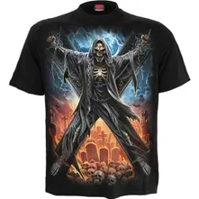 Unisex T-Shirt: Crossed Over (Black) (Back Print) thumbnail