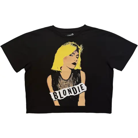 Ladies Crop Top: Side Glance (Black)