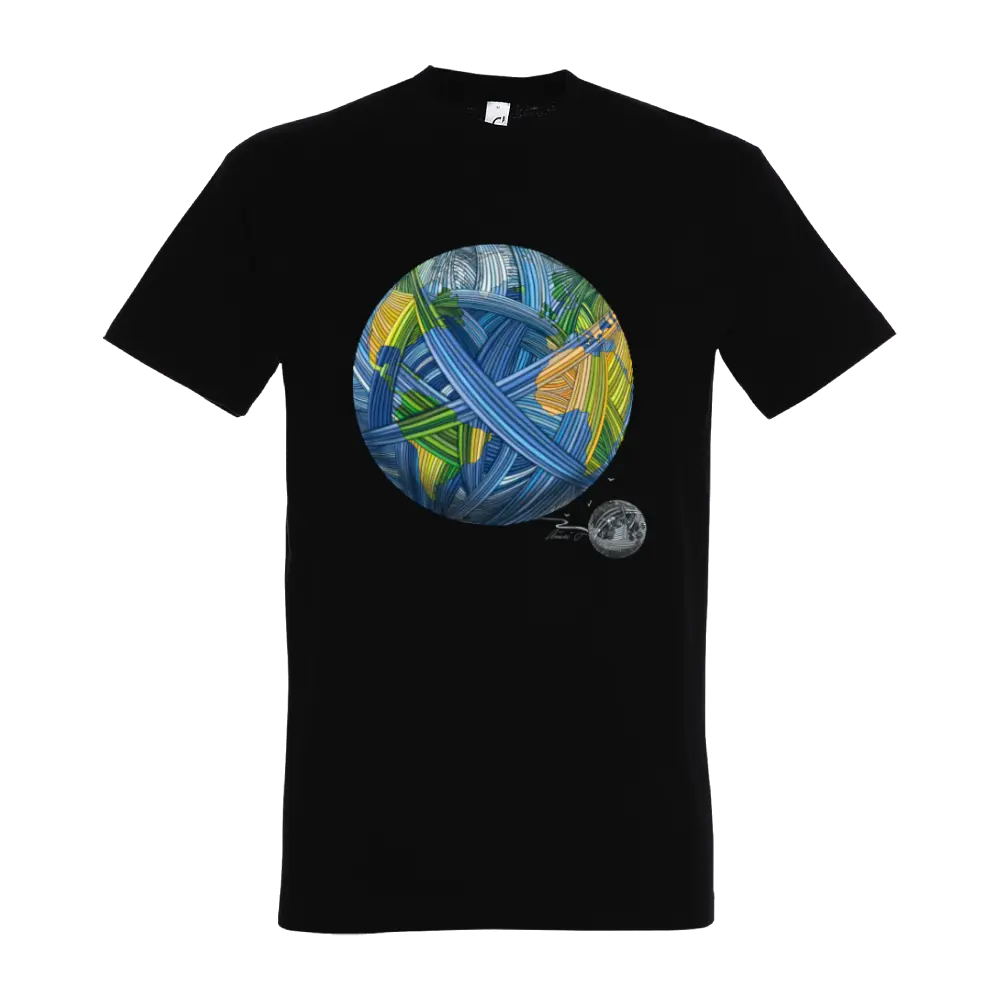 Camisetas – Náš "malý" svet - Zem a Mesiac - farebné (Camiseta)
