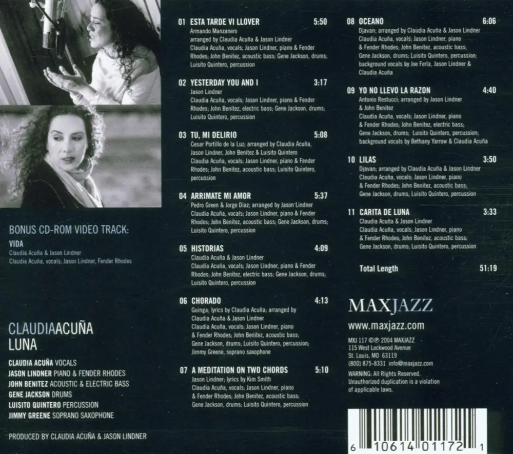 Claudia Acuña – LUNA (CD)