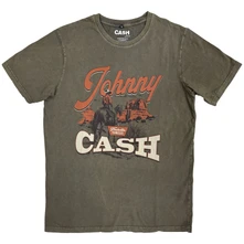 Johnny Cash, Tričko Desert Cowboy, Unisex, Zelená