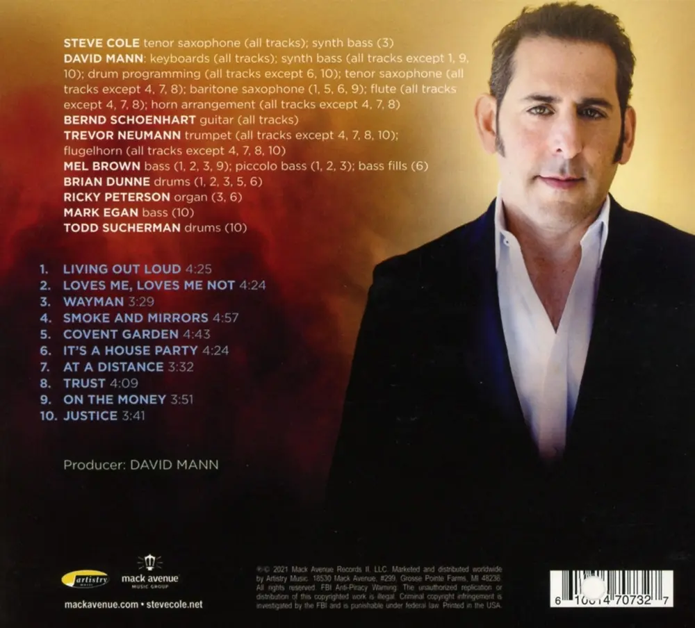 Steve Cole – SMOKE AND MIRRORS (CD)