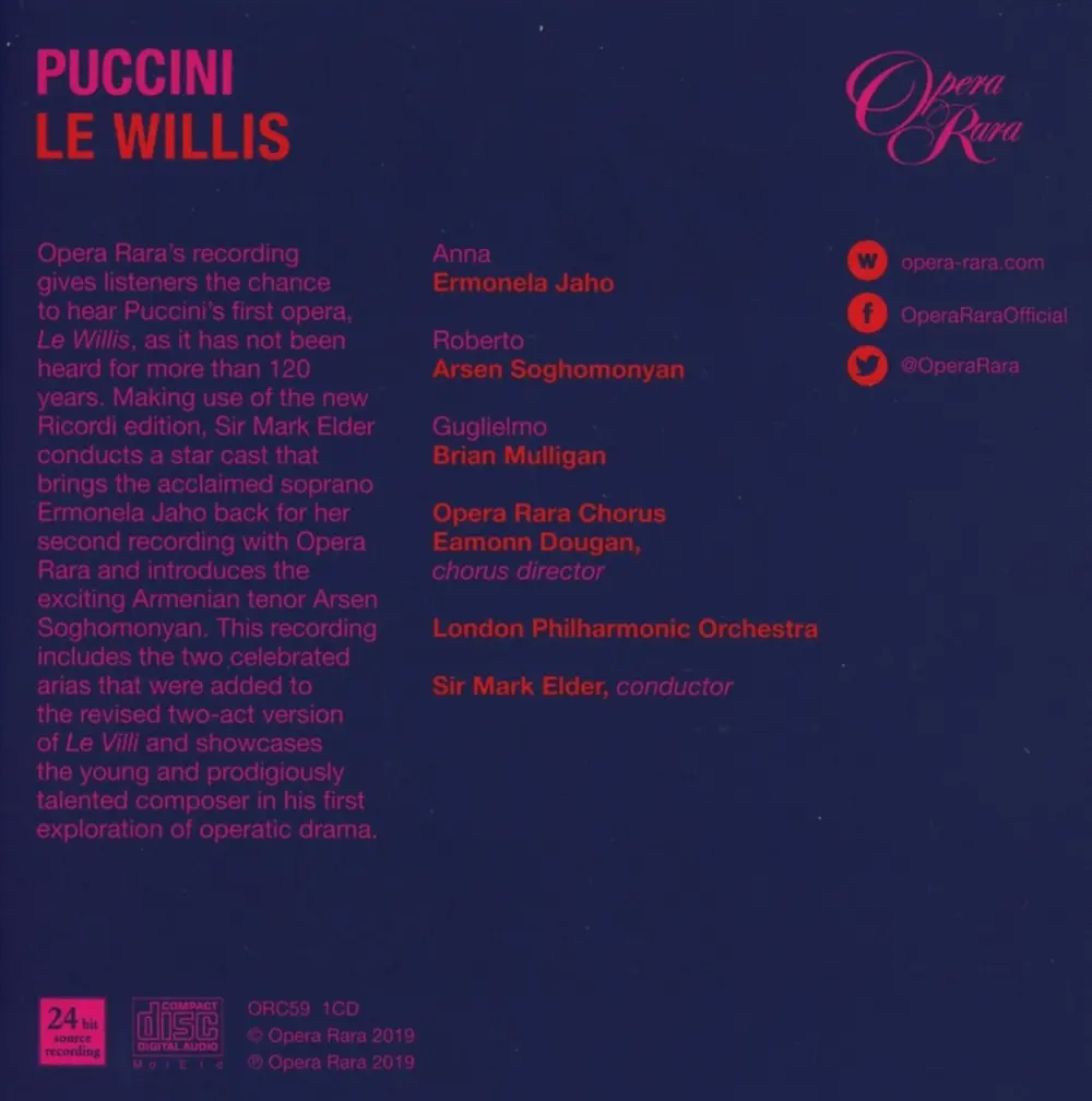 PUCCINI: LE WILLIS