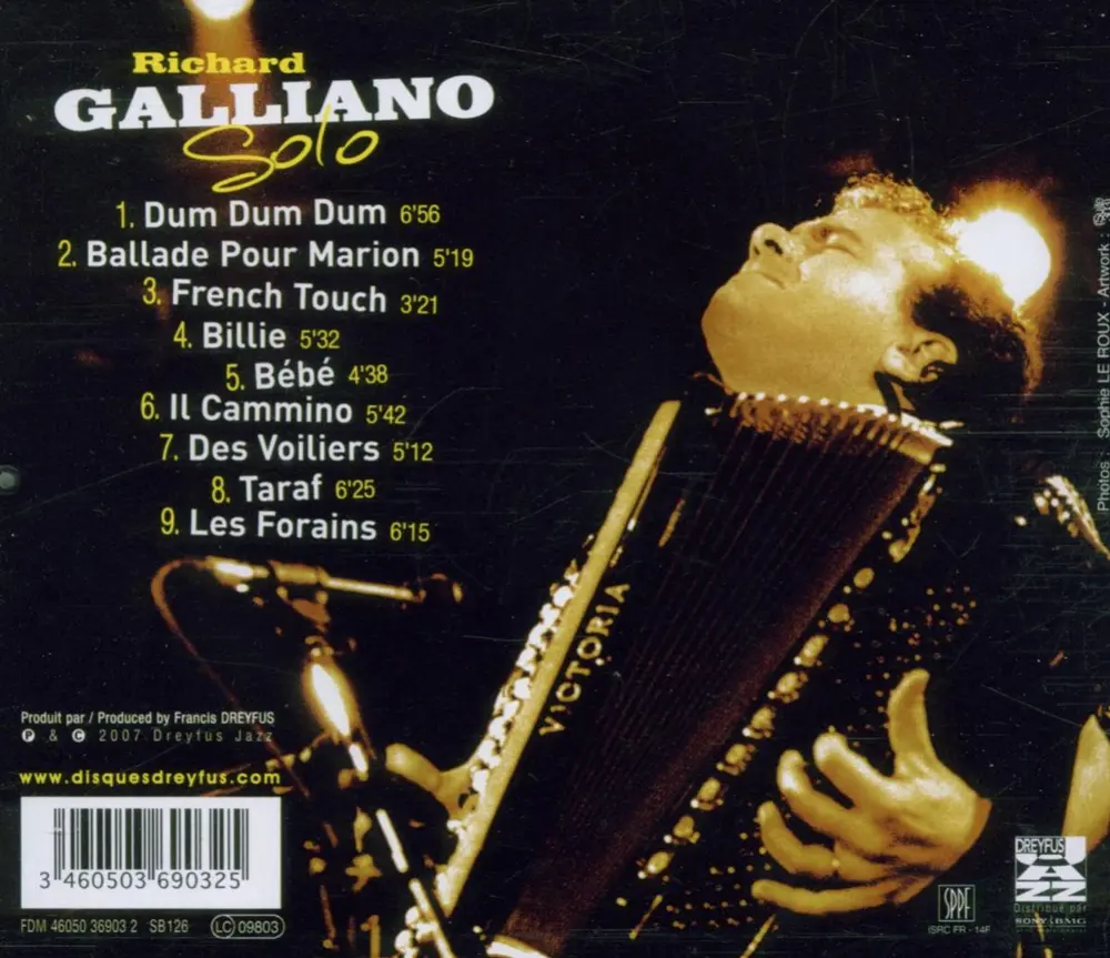 Richard Galliano – SOLO (CD)