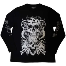 Tričko s dlhým rukávom White Skulls