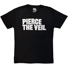 Pierce the Veil, Tričko Logo Mono, Unisex, Čierna