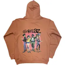 Unisex Unplugged Pullover Hoodie: Group Circle Rise (Pink) (Back Print) thumbnail
