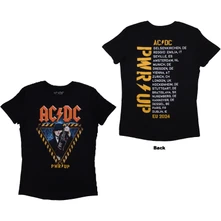 AC/DC, Tričko Angus Triangle PWR-UP EU Tour '24, Žena, Čierna