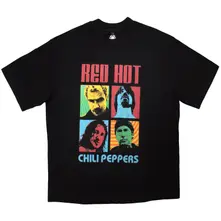 Unisex Oversized Boxy T-Shirt: Portrait Photos (Black) thumbnail