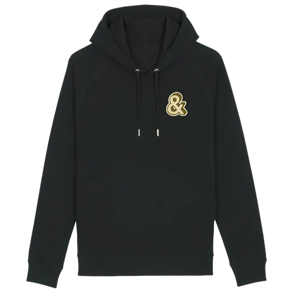 Hoodies / Zippers – Hoodie & fuzzy patch hoodie, Unisex, Black