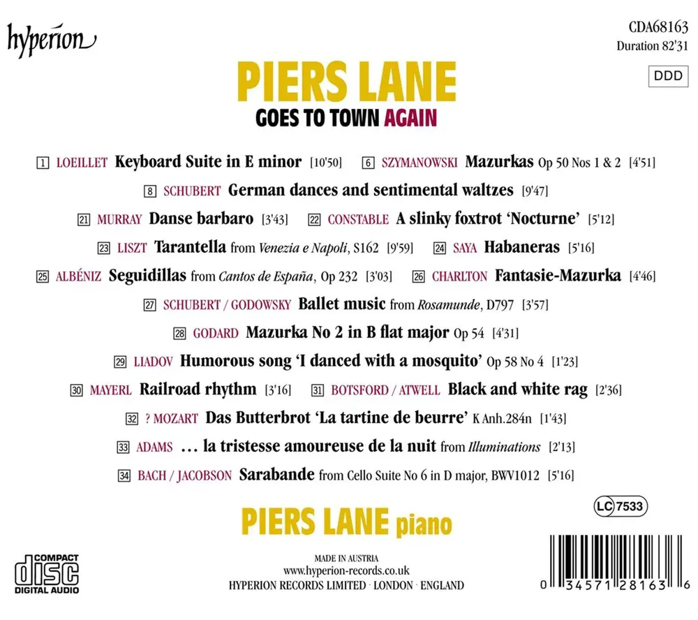 PIERS LANE GOES TO TOWN AGAIN