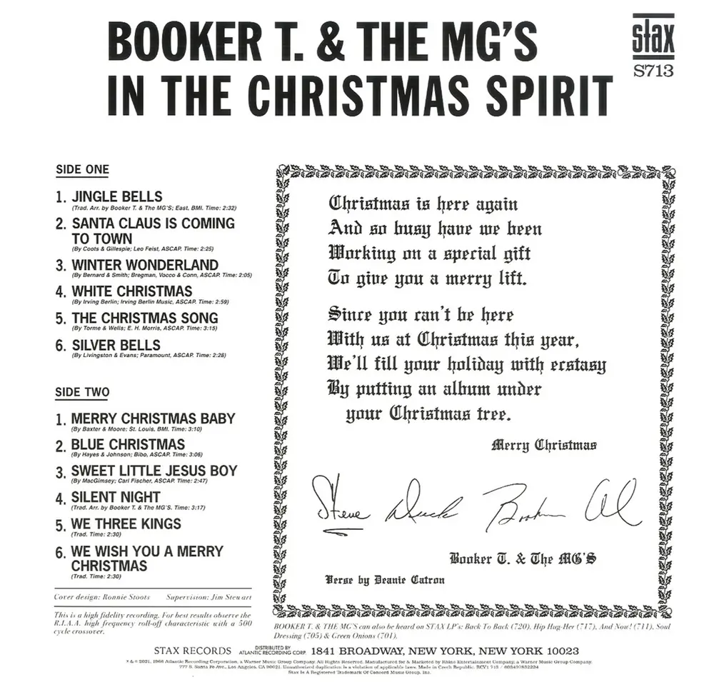 Booker T. & the M.G.'s – IN THE CHRISTMAS SPIRIT (Vinyl)
