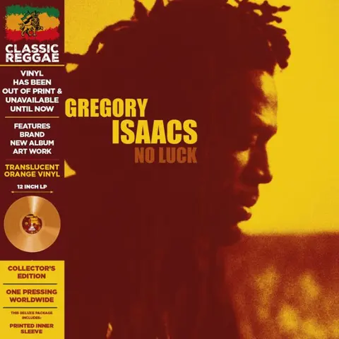 Gregory Isaacs – Vinyl No Luck (Transparent Orange Vinyl)