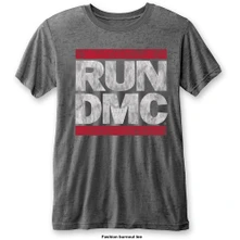 Run-DMC, Tričko DMC Logo, Unisex, Šedá