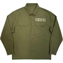 Unisex Casual Shirt: In Utero Logo (Green) thumbnail