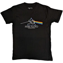 Pink Floyd, Tričko 50th Prism Logo, Unisex, Čierna
