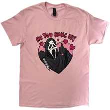 Unisex T-Shirt: No You Hang Up (Pink) thumbnail