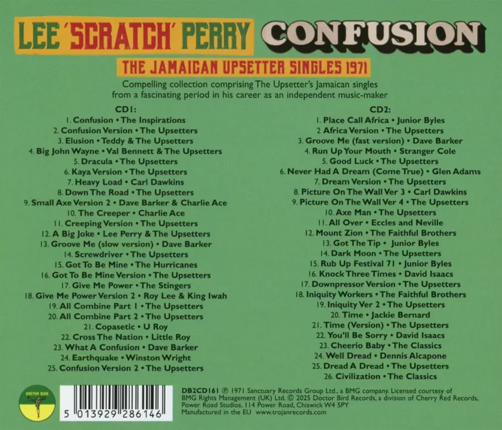 Lee "Scratch" Perry – LEE 'SCRATCH PERRY' PRESENTS CONFUSION - THE JAMAICAN UPSETTER SINGLES 1971 (CD)