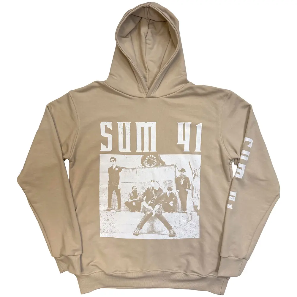 Unisex Unplugged Pullover Hoodie: Band Photo (Natural)