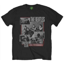 The Beatles, Tričko Final Performance, Unisex, Čierna